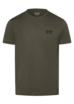 EA7 Emporio Armani T-shirt męski Mężczyźni Dżersej oliwkowy jednolity ze sklepu vangraaf w kategorii T-shirty męskie - zdjęcie 171575690