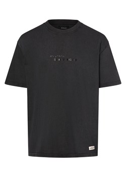 Aygill's T-shirt męski Mężczyźni Bawełna czarny jednolity ze sklepu vangraaf w kategorii T-shirty męskie - zdjęcie 171575704