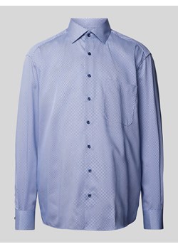 Koszula biznesowa o kroju comfort fit ze wzorem na całej powierzchni ze sklepu Peek&Cloppenburg  w kategorii Koszule męskie - zdjęcie 171576483
