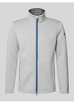 Bluza rozpinana z wyhaftowanym logo model ‘TAMPER’ ze sklepu Peek&Cloppenburg  w kategorii Bluzy męskie - zdjęcie 171576550