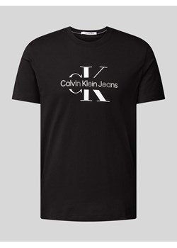 T-shirt z nadrukiem z logo ze sklepu Peek&Cloppenburg  w kategorii T-shirty męskie - zdjęcie 171576553