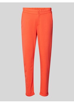 Spodnie materiałowe o kroju regular fit z elastycznym pasem model ‘NANNI’ ze sklepu Peek&Cloppenburg  w kategorii Spodnie damskie - zdjęcie 171576790
