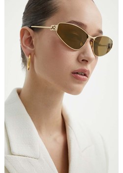 Balenciaga okulary przeciwsłoneczne damskie kolor złoty BB0335S ze sklepu ANSWEAR.com w kategorii Okulary przeciwsłoneczne damskie - zdjęcie 171578423