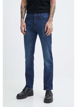 HUGO jeansy męskie kolor granatowy 50511361 ze sklepu ANSWEAR.com w kategorii Jeansy męskie - zdjęcie 171579204
