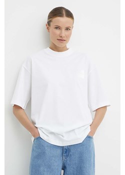 Calvin Klein Jeans t-shirt bawełniany damski kolor biały J20J223166 ze sklepu ANSWEAR.com w kategorii Bluzki damskie - zdjęcie 171579444