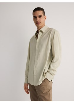 Reserved - Koszula boxy fit - jasnozielony ze sklepu Reserved w kategorii Koszule męskie - zdjęcie 171580572