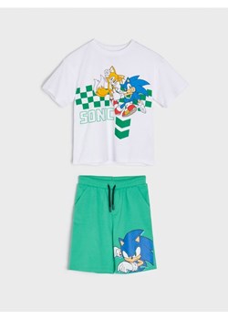 Sinsay - Komplet: koszulka i szorty Sonic - zielony ze sklepu Sinsay w kategorii Komplety chłopięce - zdjęcie 171580991