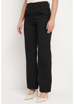 Czarne Spodnie w Stylu Garniturowym ze Szlufkami Dionissa ze sklepu Born2be Odzież w kategorii Spodnie damskie - zdjęcie 171582002
