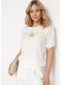 Biała Bluzka Desara ze sklepu Born2be Odzież w kategorii Bluzki damskie - zdjęcie 171583032