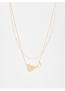 Reserved - Naszyjnik z sercami - złoty ze sklepu Reserved w kategorii Naszyjniki - zdjęcie 171584771