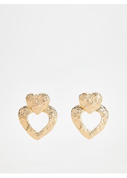 Reserved - Kolczyki w kształcie serca - złoty ze sklepu Reserved w kategorii Kolczyki - zdjęcie 171584781