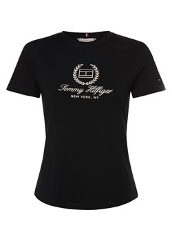 Tommy Hilfiger Koszulka damska Kobiety Bawełna granatowy jednolity ze sklepu vangraaf w kategorii Bluzki damskie - zdjęcie 171585293