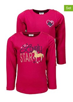 Salt and Pepper Koszulki (2 szt.) &quot;Horse&quot; w kolorze różowym ze sklepu Limango Polska w kategorii Bluzki dziewczęce - zdjęcie 171586031