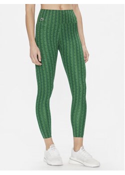 Lacoste Legginsy OF1018 Zielony Slim Fit ze sklepu MODIVO w kategorii Spodnie damskie - zdjęcie 171586904