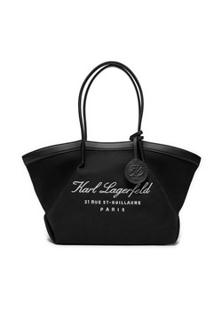 Torebka KARL LAGERFELD 241W3005 Black Z999 ze sklepu eobuwie.pl w kategorii Torby Shopper bag - zdjęcie 171587504
