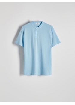 Reserved - Koszulka polo ze stójką - jasnoniebieski ze sklepu Reserved w kategorii T-shirty męskie - zdjęcie 171588024