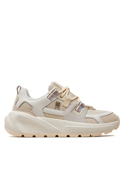 Sneakersy Tommy Hilfiger Fashion Chunky Runner Stripes FW0FW07674 Beżowy ze sklepu eobuwie.pl w kategorii Buty sportowe damskie - zdjęcie 171589233