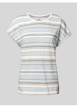 T-shirt z detalem z logo i okrągłym dekoltem ze sklepu Peek&Cloppenburg  w kategorii Bluzki damskie - zdjęcie 171589491