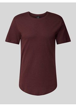 T-shirt w jednolitym kolorze z okrągłym dekoltem ze sklepu Peek&Cloppenburg  w kategorii T-shirty męskie - zdjęcie 171589493