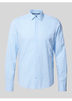 Koszula biznesowa o kroju slim fit w jednolitym kolorze ze sklepu Peek&Cloppenburg  w kategorii Koszule męskie - zdjęcie 171589590
