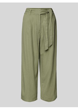 Spodnie materiałowe z paskiem w talii model ‘CARO’ ze sklepu Peek&Cloppenburg  w kategorii Spodnie damskie - zdjęcie 171589603