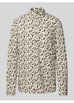 Koszula casualowa z wiskozy ze wzorem na całej powierzchni model ‘Space’ ze sklepu Peek&Cloppenburg  w kategorii Koszule męskie - zdjęcie 171589624