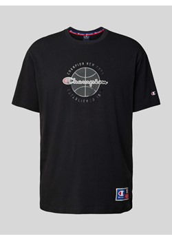 T-shirt z nadrukiem z logo ze sklepu Peek&Cloppenburg  w kategorii T-shirty męskie - zdjęcie 171589654