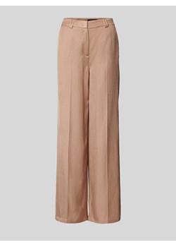 Spodnie z mieszanki wiskozy i lnu z szeroką nogawką ze sklepu Peek&Cloppenburg  w kategorii Spodnie damskie - zdjęcie 171589683
