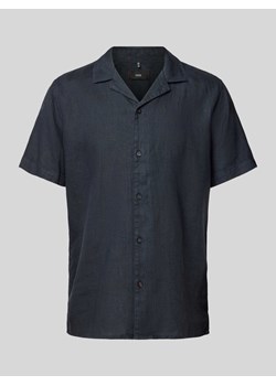 Koszula lniana w jednolitym kolorze model ‘Spot’ ze sklepu Peek&Cloppenburg  w kategorii Koszule męskie - zdjęcie 171589711