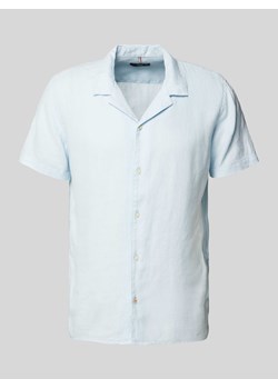 Koszula lniana w jednolitym kolorze model ‘Spot’ ze sklepu Peek&Cloppenburg  w kategorii Koszule męskie - zdjęcie 171589813