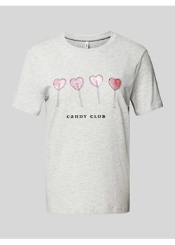 T-shirt z nadrukowanym motywem ze sklepu Peek&Cloppenburg  w kategorii Bluzki damskie - zdjęcie 171589830