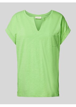 T-shirt z kieszenią na piersi model ‘Viva’ ze sklepu Peek&Cloppenburg  w kategorii Bluzki damskie - zdjęcie 171589982