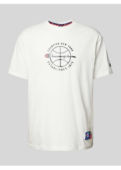 T-shirt z nadrukiem z logo ze sklepu Peek&Cloppenburg  w kategorii T-shirty męskie - zdjęcie 171589991