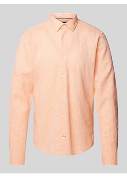 Koszula biznesowa o kroju slim fit w jednolitym kolorze ze sklepu Peek&Cloppenburg  w kategorii Koszule męskie - zdjęcie 171590032