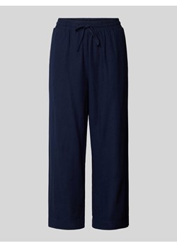 Spodnie lniane z elastycznym pasem model ‘Lava’ ze sklepu Peek&Cloppenburg  w kategorii Spodnie damskie - zdjęcie 171590063