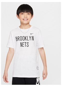 T-shirt dla dużych dzieci (chłopców) Nike NBA Brooklyn Nets Essential - Biel ze sklepu Nike poland w kategorii T-shirty chłopięce - zdjęcie 171590542