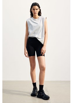 H & M - Krótkie legginsy Seamless Shaping DryMove - Czarny ze sklepu H&M w kategorii Szorty - zdjęcie 171590681