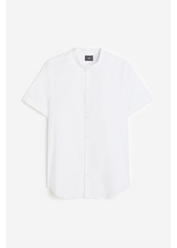 H & M - Bawełniana koszula Muscle fit - Biały ze sklepu H&M w kategorii Koszule męskie - zdjęcie 171590721