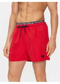 Emporio Armani Underwear Szorty kąpielowe 211740 4R432 00774 Czerwony Regular Fit ze sklepu MODIVO w kategorii Kąpielówki - zdjęcie 171593552