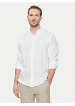 Selected Homme Koszula New Linen 16079054 Biały Regular Fit ze sklepu MODIVO w kategorii Koszule męskie - zdjęcie 171593832