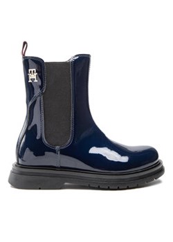 Tommy Hilfiger Kozaki Chelsea Boot T4A5-32408-0775 M Granatowy ze sklepu MODIVO w kategorii Buty zimowe dziecięce - zdjęcie 171593872