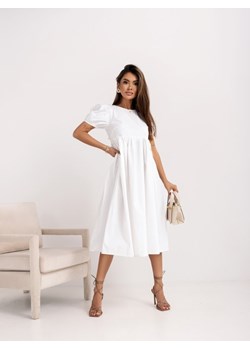 Sukienka Otylia Biała ze sklepu Lisa Mayo w kategorii Sukienki - zdjęcie 171595463