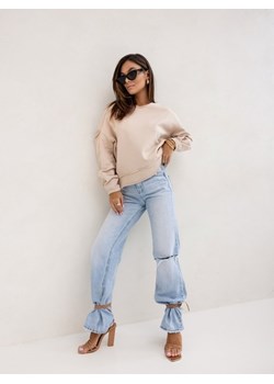Bluza Lana Beżowa ze sklepu Lisa Mayo w kategorii Bluzy damskie - zdjęcie 171595520