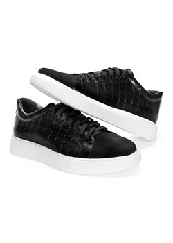 Czarne sneakersy męskie JUAN ze sklepu Domenoshoes w kategorii Trampki męskie - zdjęcie 171595750