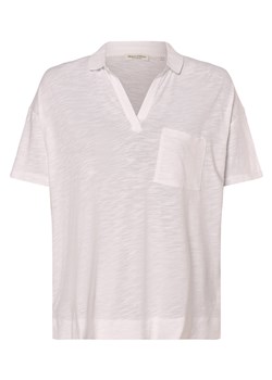 Marc O'Polo Damska koszulka polo Kobiety Bawełna biały jednolity ze sklepu vangraaf w kategorii Bluzki damskie - zdjęcie 171595864