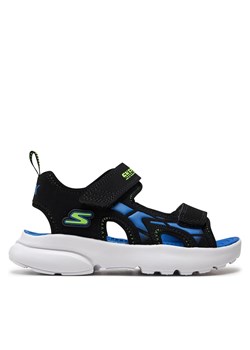 Sandały Skechers Razor Splash- 406513L/BBLM Czarny ze sklepu eobuwie.pl w kategorii Sandały dziecięce - zdjęcie 171596254