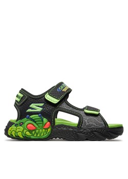 Sandały Skechers Creature-Splash- 400614L/BKLM Czarny ze sklepu eobuwie.pl w kategorii Sandały dziecięce - zdjęcie 171596281