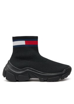 Tommy Jeans Sneakersy Tjw Sock Boot EN0EN02446 Czarny ze sklepu MODIVO w kategorii Buty sportowe damskie - zdjęcie 171596443