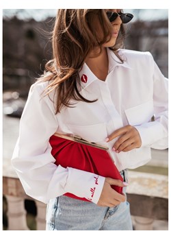 Elegancka koszula z kieszeniami DASHA - biała ze sklepu magmac.pl w kategorii Bluzki damskie - zdjęcie 171596531