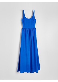 Reserved - Sukienka maxi z wiskozy - niebieski ze sklepu Reserved w kategorii Sukienki - zdjęcie 171597070